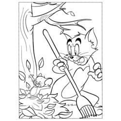 Disegno da colorare: Tom e Jerry (Cartoni animati) #24194 - Pagine da Colorare Stampabili Gratuite