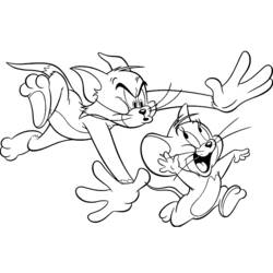 Disegno da colorare: Tom e Jerry (Cartoni animati) #24199 - Pagine da Colorare Stampabili Gratuite
