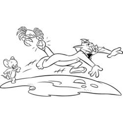 Disegno da colorare: Tom e Jerry (Cartoni animati) #24200 - Pagine da Colorare Stampabili Gratuite