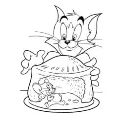 Disegno da colorare: Tom e Jerry (Cartoni animati) #24215 - Pagine da Colorare Stampabili Gratuite