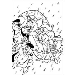 Disegno da colorare: Tom e Jerry (Cartoni animati) #24219 - Pagine da Colorare Stampabili Gratuite