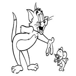 Disegno da colorare: Tom e Jerry (Cartoni animati) #24230 - Pagine da Colorare Stampabili Gratuite