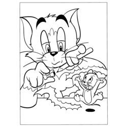 Disegno da colorare: Tom e Jerry (Cartoni animati) #24237 - Pagine da Colorare Stampabili Gratuite