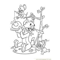 Disegno da colorare: Tom e Jerry (Cartoni animati) #24242 - Pagine da Colorare Stampabili Gratuite