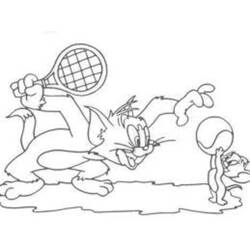 Disegno da colorare: Tom e Jerry (Cartoni animati) #24252 - Pagine da Colorare Stampabili Gratuite