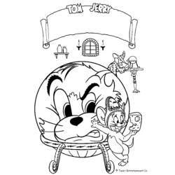 Disegno da colorare: Tom e Jerry (Cartoni animati) #24253 - Pagine da Colorare Stampabili Gratuite