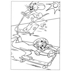 Disegno da colorare: Tom e Jerry (Cartoni animati) #24261 - Pagine da Colorare Stampabili Gratuite