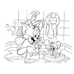 Disegno da colorare: Tom e Jerry (Cartoni animati) #24269 - Pagine da Colorare Stampabili Gratuite
