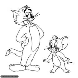 Disegno da colorare: Tom e Jerry (Cartoni animati) #24273 - Pagine da Colorare Stampabili Gratuite