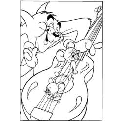 Disegno da colorare: Tom e Jerry (Cartoni animati) #24274 - Pagine da Colorare Stampabili Gratuite