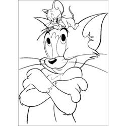 Disegno da colorare: Tom e Jerry (Cartoni animati) #24275 - Pagine da Colorare Stampabili Gratuite