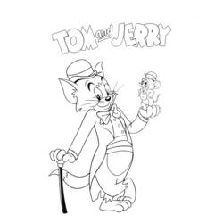 Disegno da colorare: Tom e Jerry (Cartoni animati) #24276 - Pagine da Colorare Stampabili Gratuite