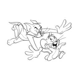 Disegno da colorare: Tom e Jerry (Cartoni animati) #24278 - Pagine da Colorare Stampabili Gratuite