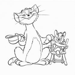 Disegno da colorare: Tom e Jerry (Cartoni animati) #24279 - Pagine da Colorare Stampabili Gratuite