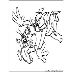 Disegno da colorare: Tom e Jerry (Cartoni animati) #24281 - Pagine da Colorare Stampabili Gratuite