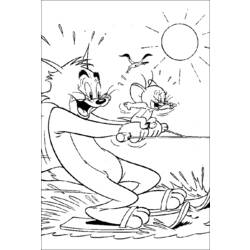Disegno da colorare: Tom e Jerry (Cartoni animati) #24288 - Pagine da Colorare Stampabili Gratuite