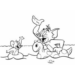 Disegno da colorare: Tom e Jerry (Cartoni animati) #24290 - Pagine da Colorare Stampabili Gratuite
