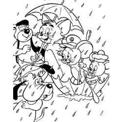Disegno da colorare: Tom e Jerry (Cartoni animati) #24300 - Pagine da Colorare Stampabili Gratuite