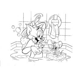 Disegno da colorare: Tom e Jerry (Cartoni animati) #24301 - Pagine da Colorare Stampabili Gratuite