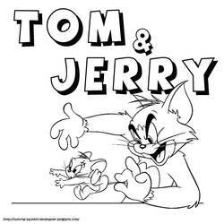 Disegno da colorare: Tom e Jerry (Cartoni animati) #24328 - Pagine da Colorare Stampabili Gratuite