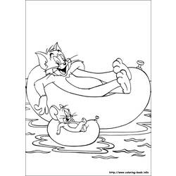 Disegno da colorare: Tom e Jerry (Cartoni animati) #24332 - Pagine da Colorare Stampabili Gratuite