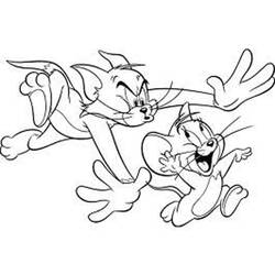 Disegne da colorare: Tom e Jerry - Pagine da Colorare Stampabili Gratuite