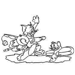 Disegno da colorare: Tom e Jerry (Cartoni animati) #24354 - Pagine da Colorare Stampabili Gratuite