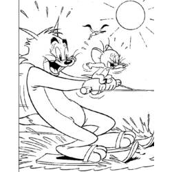 Disegno da colorare: Tom e Jerry (Cartoni animati) #24357 - Pagine da Colorare Stampabili Gratuite