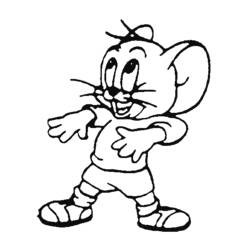 Disegno da colorare: Tom e Jerry (Cartoni animati) #24359 - Pagine da Colorare Stampabili Gratuite
