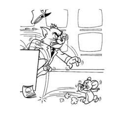 Disegno da colorare: Tom e Jerry (Cartoni animati) #24365 - Pagine da Colorare Stampabili Gratuite