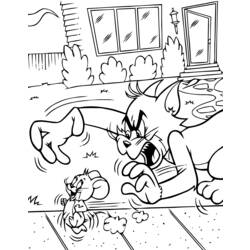 Disegno da colorare: Tom e Jerry (Cartoni animati) #24367 - Pagine da Colorare Stampabili Gratuite