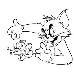 Disegno da colorare: Tom e Jerry (Cartoni animati) #24369 - Pagine da Colorare Stampabili Gratuite