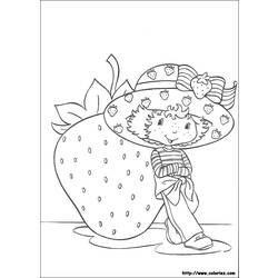 Disegno da colorare: Torta Di Fragole / Fragola (Cartoni animati) #35571 - Pagine da Colorare Stampabili Gratuite