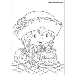 Disegno da colorare: Torta Di Fragole / Fragola (Cartoni animati) #35608 - Pagine da Colorare Stampabili Gratuite