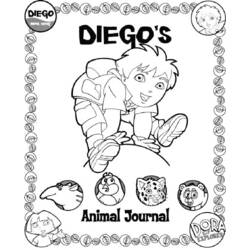 Disegno da colorare: Vai Diego! (Cartoni animati) #48514 - Pagine da Colorare Stampabili Gratuite