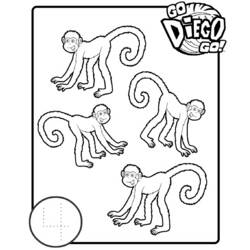 Disegno da colorare: Vai Diego! (Cartoni animati) #48515 - Pagine da Colorare Stampabili Gratuite