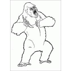 Disegno da colorare: King Kong (Cattivi) #79137 - Pagine da Colorare Stampabili Gratuite