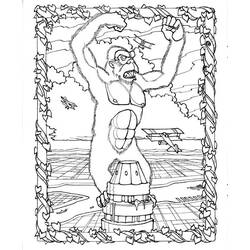 Disegno da colorare: King Kong (Cattivi) #79163 - Pagine da Colorare Stampabili Gratuite