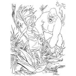 Disegno da colorare: King Kong (Cattivi) #79209 - Pagine da Colorare Stampabili Gratuite