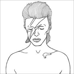 Disegno da colorare: David Bowie (Celebrità) #122245 - Pagine da Colorare Stampabili Gratuite