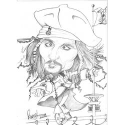 Disegno da colorare: Johnny Depp (Celebrità) #123656 - Pagine da Colorare Stampabili Gratuite