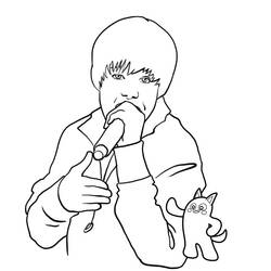 Disegno da colorare: Justin Bieber (Celebrità) #122431 - Pagine da Colorare Stampabili Gratuite