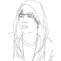 Disegno da colorare: Justin Bieber (Celebrità) #122440 - Pagine da Colorare Stampabili Gratuite