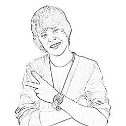 Disegno da colorare: Justin Bieber (Celebrità) #122448 - Pagine da Colorare Stampabili Gratuite