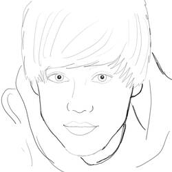 Disegno da colorare: Justin Bieber (Celebrità) #122450 - Pagine da Colorare Stampabili Gratuite
