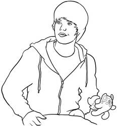 Disegno da colorare: Justin Bieber (Celebrità) #122454 - Pagine da Colorare Stampabili Gratuite