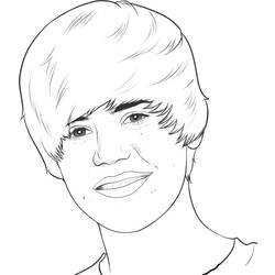 Disegno da colorare: Justin Bieber (Celebrità) #122460 - Pagine da Colorare Stampabili Gratuite