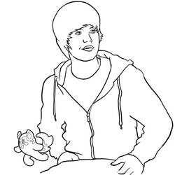 Disegno da colorare: Justin Bieber (Celebrità) #122461 - Pagine da Colorare Stampabili Gratuite