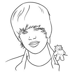 Disegno da colorare: Justin Bieber (Celebrità) #122468 - Pagine da Colorare Stampabili Gratuite