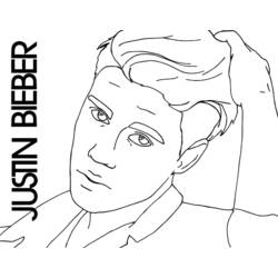 Disegno da colorare: Justin Bieber (Celebrità) #122482 - Pagine da Colorare Stampabili Gratuite
